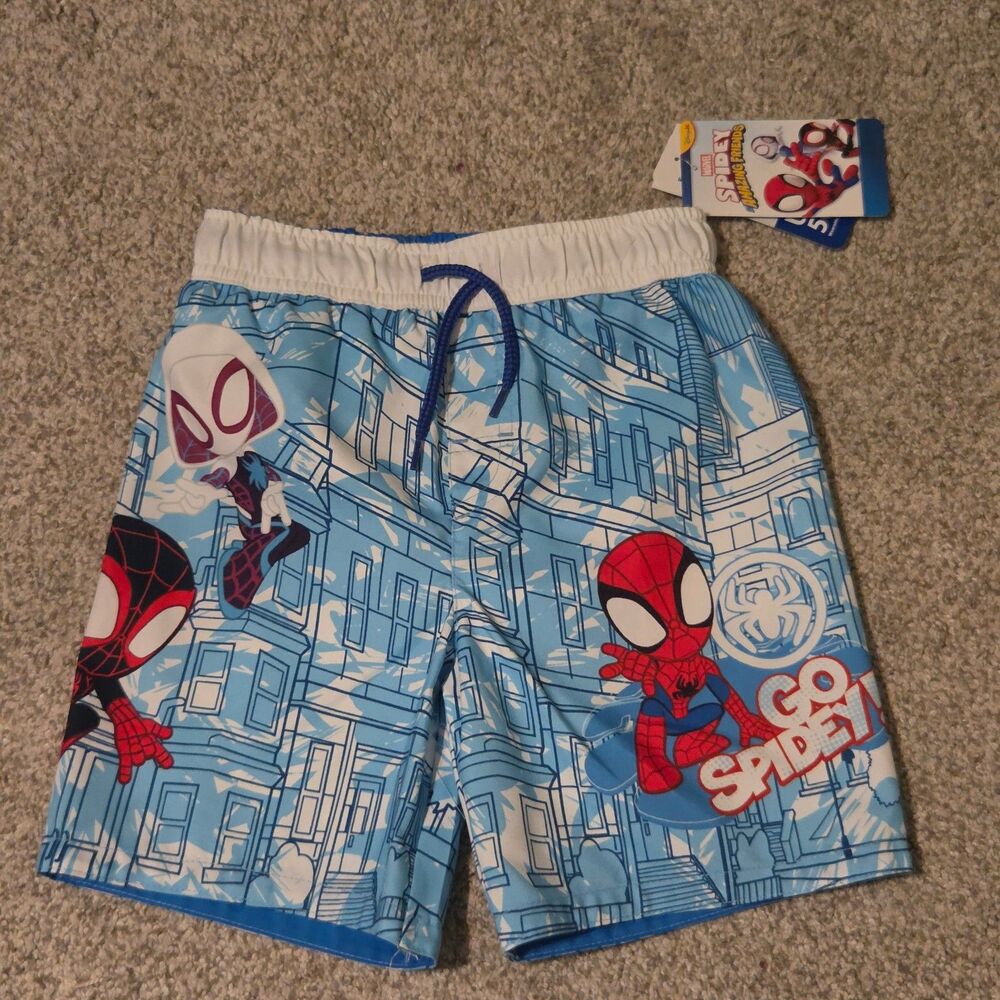 Spider-Man Boys Swimsuit Trunks 5T